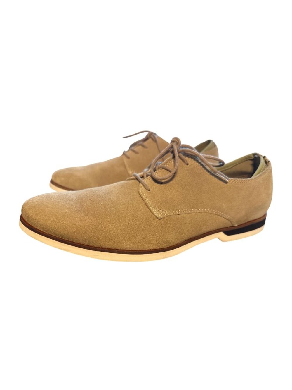 Sam Edelman Tan Suede Oxford Dress Shoes Lace Up Derrick Sock Style Size 9.5